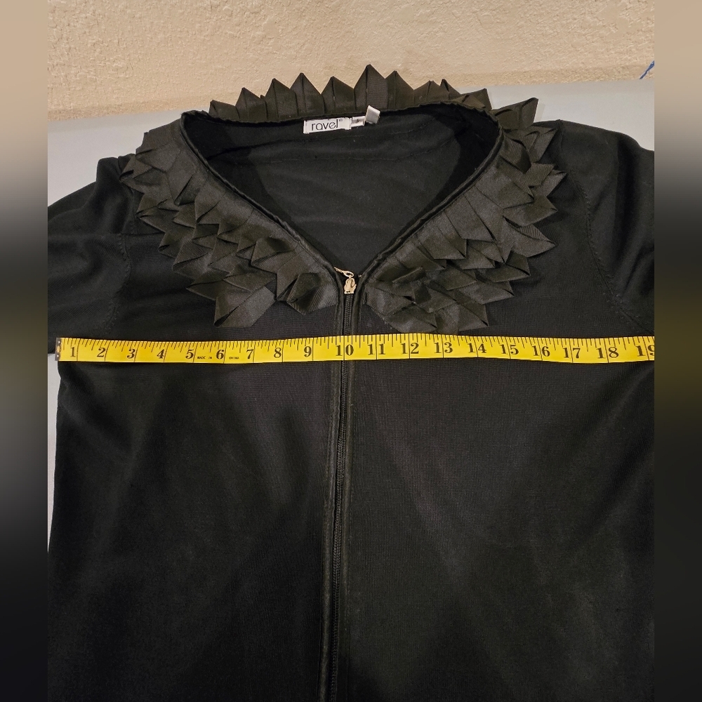 Ravel Black Ruffled Cardigan - Picture 5 of 5